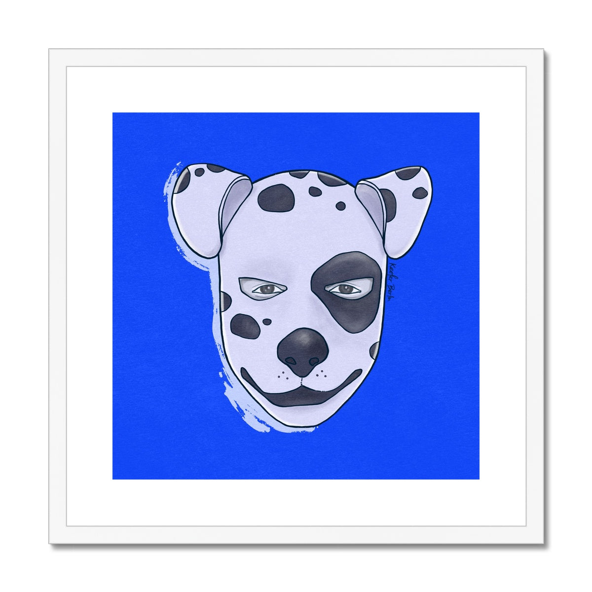 Gay Pup Dalmatian Framed Print